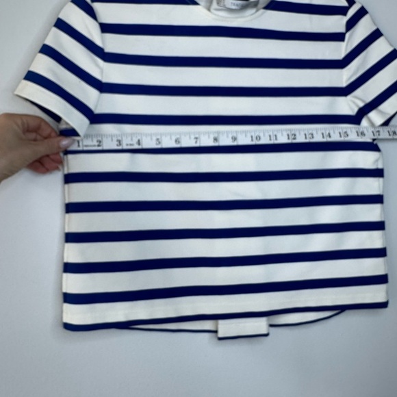 Zara Trafaluc Navy and White Striped Top - Picture 10 of 17